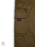 7 POCKET BROWN MUSTED CARGO  Chino Cotton -CO11