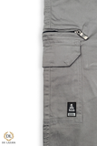 7-POCKET SILVER GREY CHINO COTTON SLIM FIT STRETCHABLE COMFORT MENS