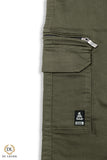 7-POCKET OLIVE GREEN CHINO COTTON SLIM FIT STRETCHABLE COMFORT MENS