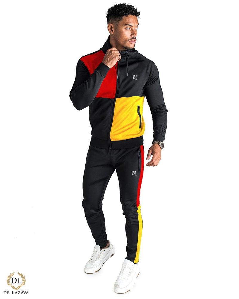 Red and sale yellow tracksuit