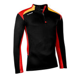 VX3 Fortis Half Zip Sweat Shirts JET Black WITH Red/Amber LINE - Delazava