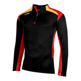 VX3 Fortis Half Zip Sweat Shirts JET Black WITH Red/Amber LINE