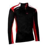 VX3 Fortis Half Zip Sweat Shirts Jet Black With Red/White Line