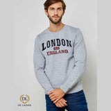 16 SIXTY Men’s Crew Neck Pullover/Sweat Shirts, Without Hood, Made Of Cotton Fleece