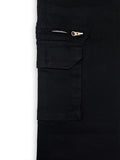 7-POCKET BLACK CHINO COTTON STRETCHABLE PANT