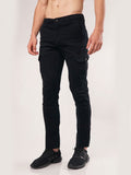 7-POCKET BLACK CHINO COTTON STRETCHABLE PANT