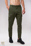 7-POCKET OLIVE GREEN CHINO COTTON SLIM FIT STRETCHABLE COMFORT MENS