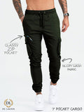 7 POCKET ARMY OLIVE GREEN CARGO Chino Cotton -CO12