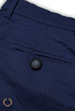 NAVY BLUE CHINO COTTON STRETCHABLE MEN'S PANTS (CROSS POCKET)