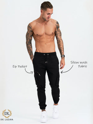 KARTAVYA Cotton Cargo Track Pant for Men, Men's Regular Fit Track Pants  Lower with Multi-Pockets & Side Pockets, Regular Fit for Men Track, Pajama  for