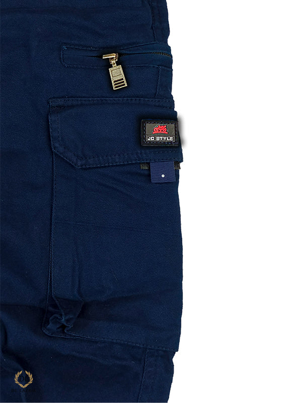 NAVY BLUE CARGO CHINO COTTON STRETCHABLE-CO14