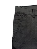 Texture Chino Cotton Stretchable Dark Grey Pant 34 ( Cross Pockets ) A K Company (B-15)