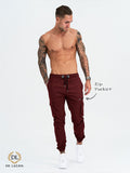 7 POCKET RED WINE  Chino Cotton cargo - CO17