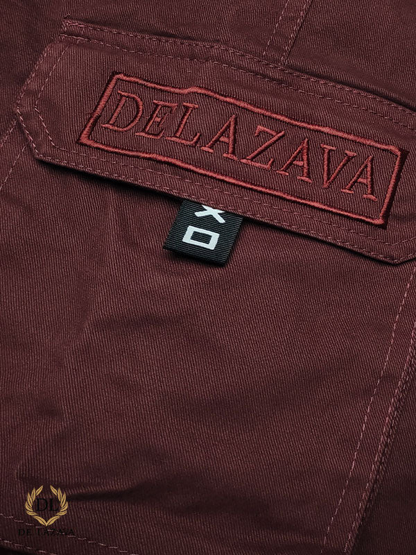 7 POCKET RED WINE  Chino Cotton cargo - CO17