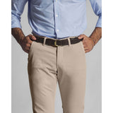 LIGHT CAMEL CHINO COTTON SOFT STRETCHABLE COMFORT MEN'S PANTS - Delazava