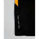 VX3 Fortis Half Zip Sweat Shirts JET Black WITH Amber/White LINE - Delazava