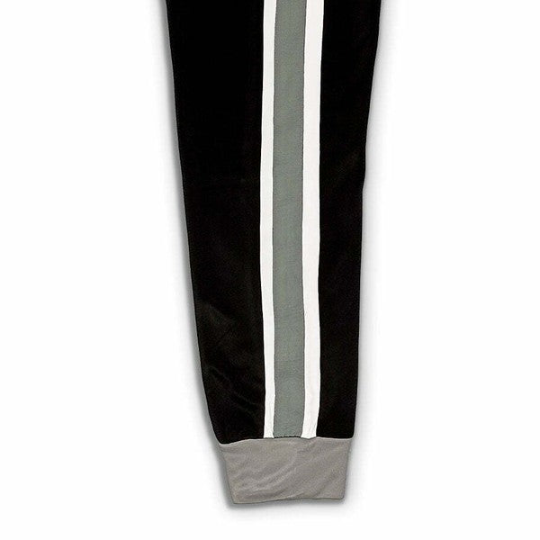 Dream Quickdry Black Track Suits Silver Panel Track Suit Zipper - Delazava