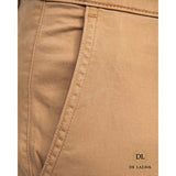 Mid Brown Stretchable Chino 4-Pocket Cotton Comfort Men's Pant 27 (CROSS POCKET) AK - Delazava