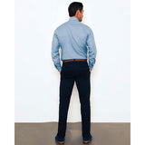 BLACK BLUE Stretchable Chino 4-Pocket Cotton Comfort Men's Pant. ( CROSS POCKET) - Delazava