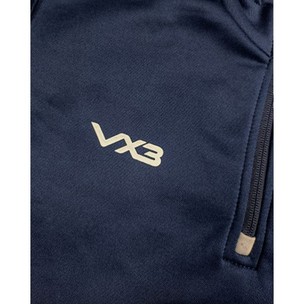 VX3 Fortis Half Zip Sweat Shirts Navy blue/ White line - Delazava