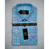 Whte & Blue Lines Formal Shirt Regular Fit - Delazava