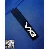 VX3 Pro Full Zip Hoodie Fortis Royal Blue/Yellow Line - Delazava