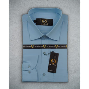 Sky Blue Formal Shirt Regular Fit - Delazava